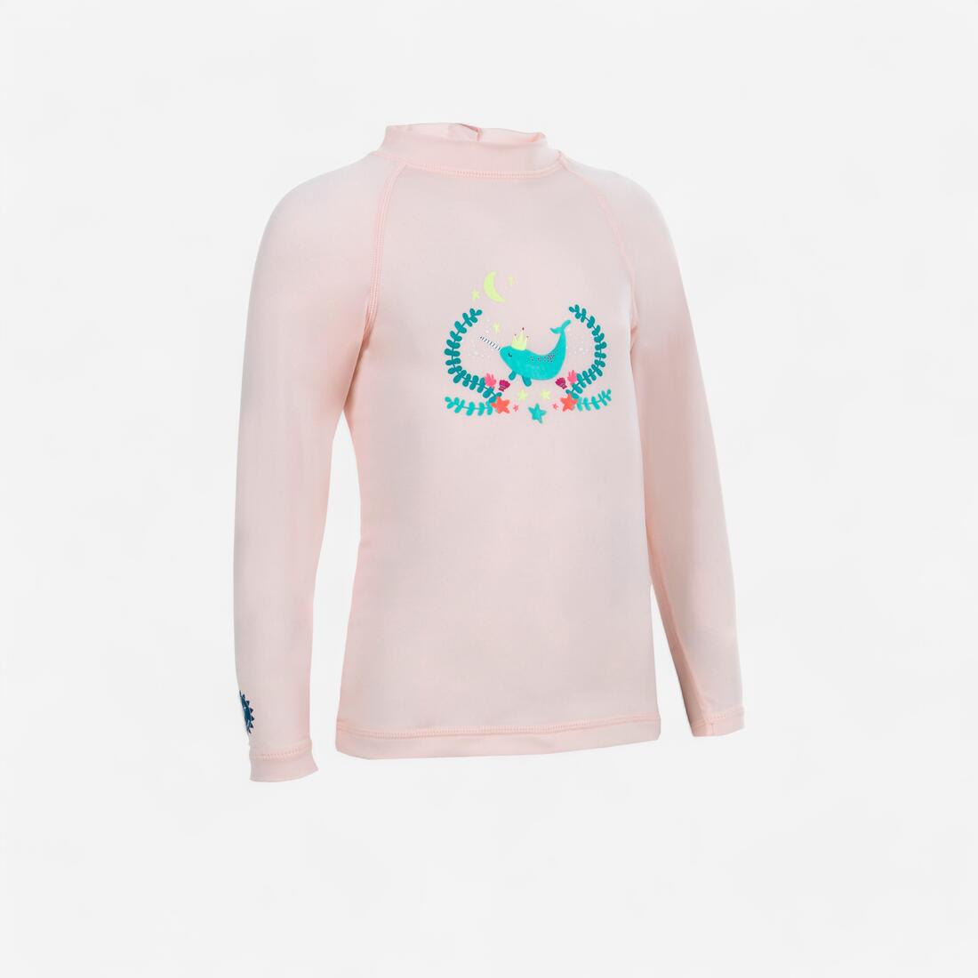 T-shirt anti uv bébé manches longues imprimé savane