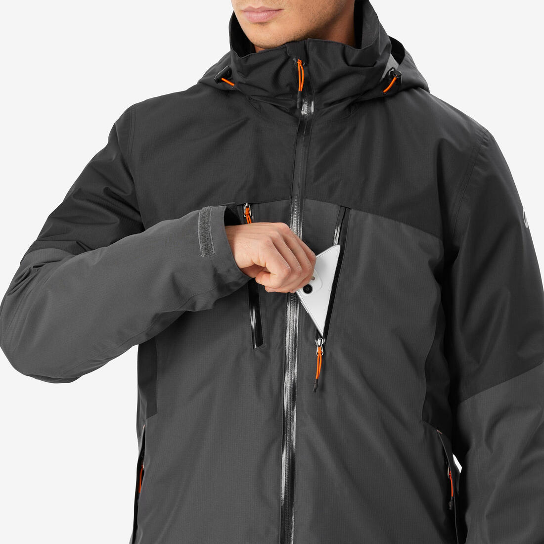 Veste 3en1 de randonnée -10°C imperméable homme, MH500 Mountain