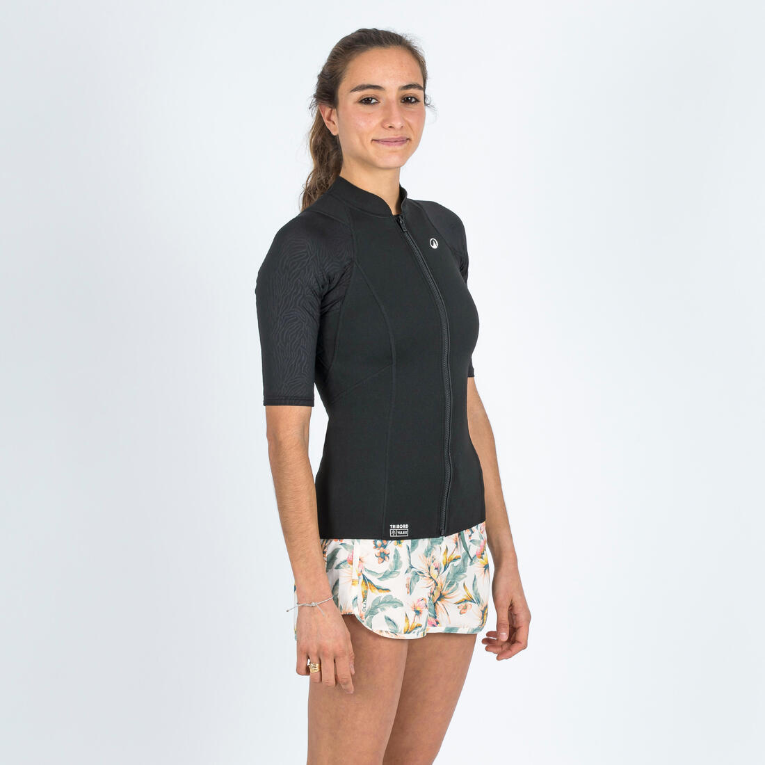 Top anti uv manches courtes femme yulex100 1.5mm