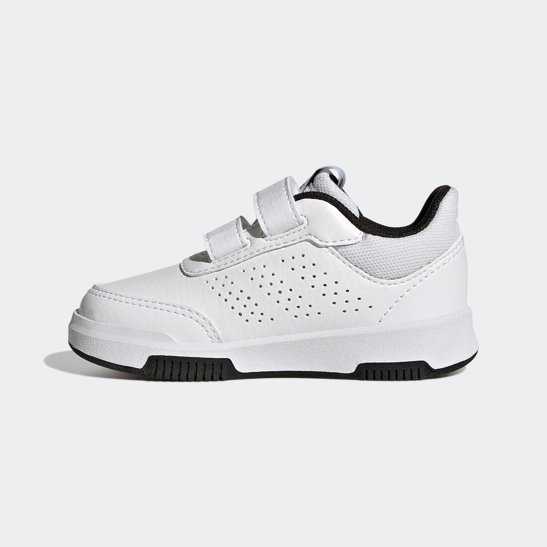 Baskets à scratch bébé - adidas Tensaur blanc/noir