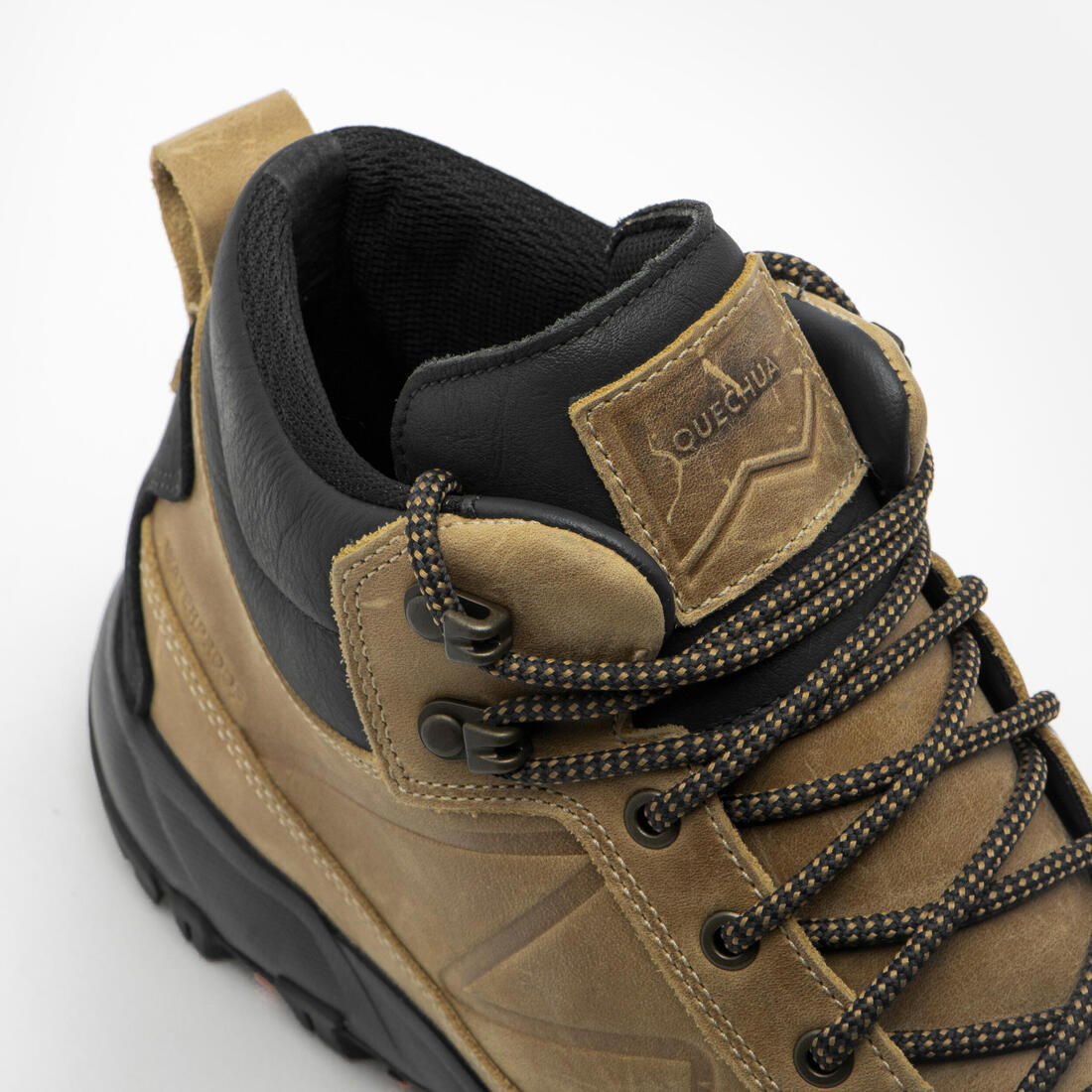 Chaussures de randonnée mid imperméables homme, NH500 Cuir WP