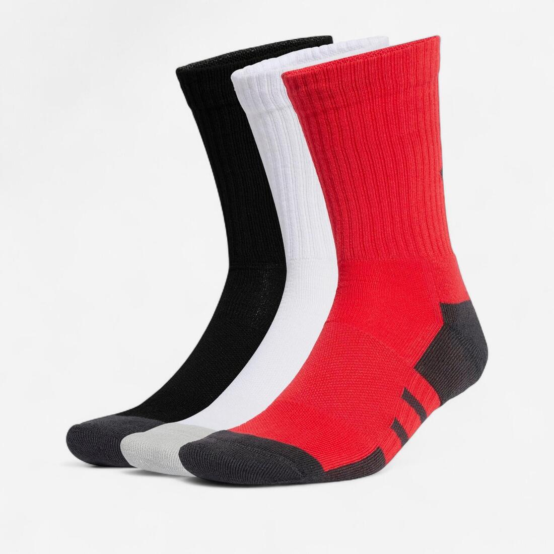 Lot de 3 paires de chaussettes hautes – rouge
