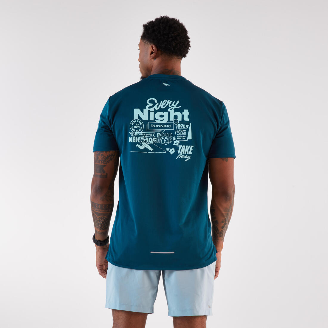 T-shirt running respirant Homme,  Kiprun Run 500