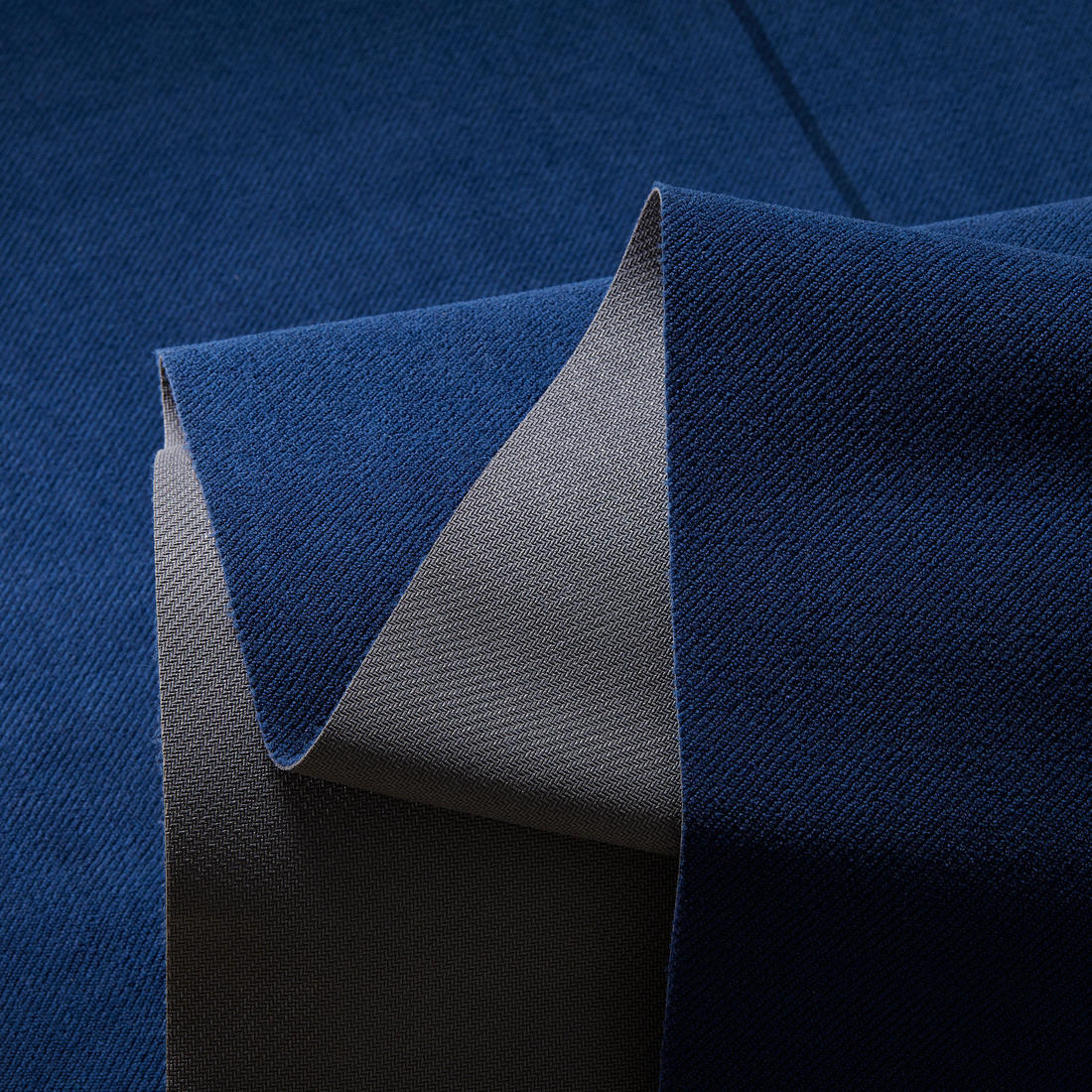 Serviette de yoga antidérapante 183cm x 61cm x 1mm, bleu acier