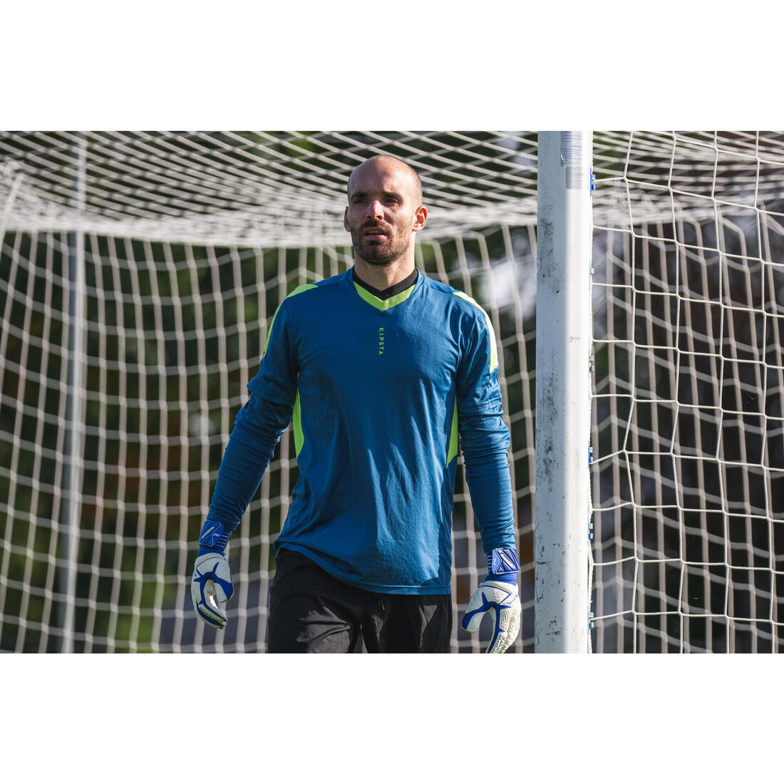 Maillot de gardien de but adulte F500 bleu