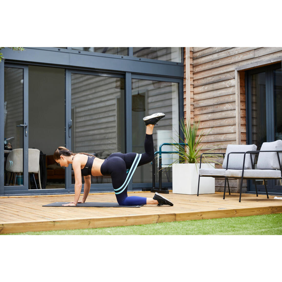 ÉLASTIQUE GLUTE BAND MUSCULATION FESSIERS 14KG GRAND connecté
