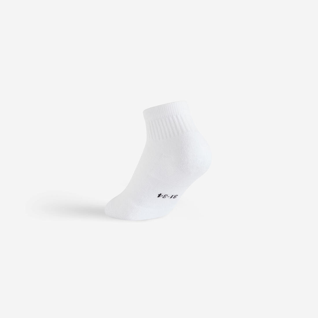 Chaussettes de sport mi-hautes lot de 3 paires enfant, RS 100 blanche