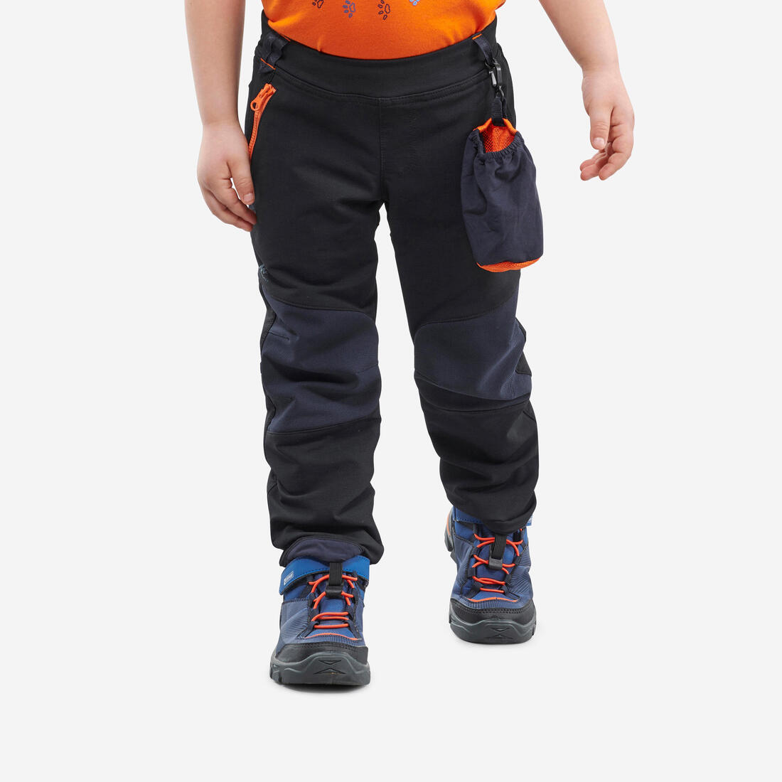 Pantalon softshell de randonnée - mh900 - enfant 2-6 ans – noir