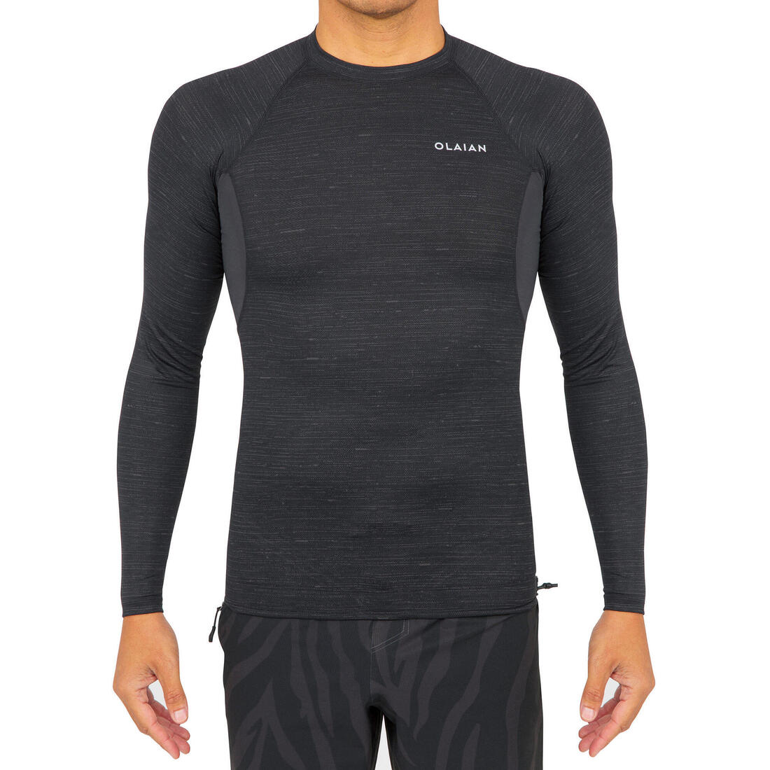 Tee Shirt anti UV surf top 900 manches longues homme noir – noir