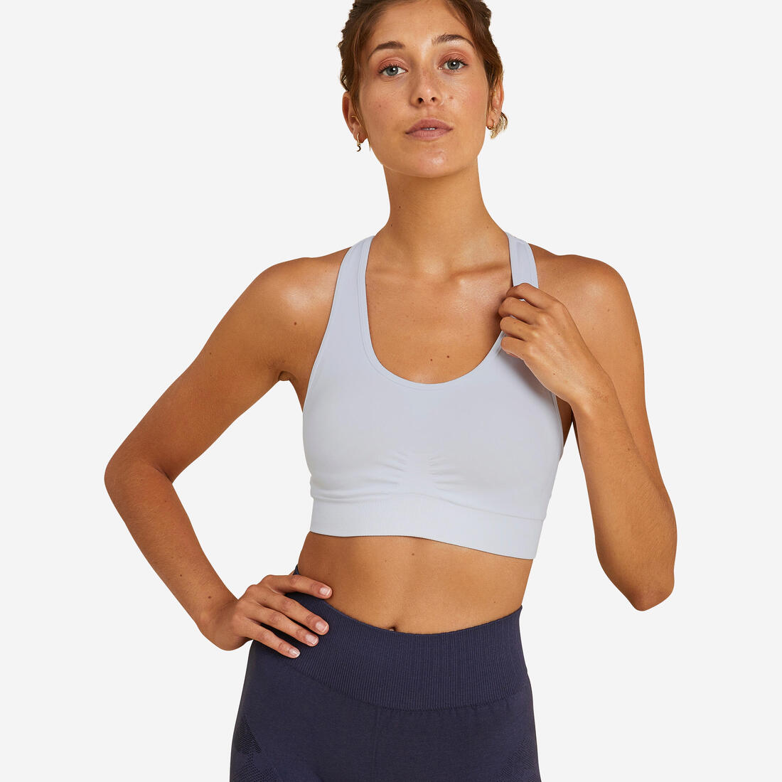 Brassière bretelles croisées maintien léger Femme