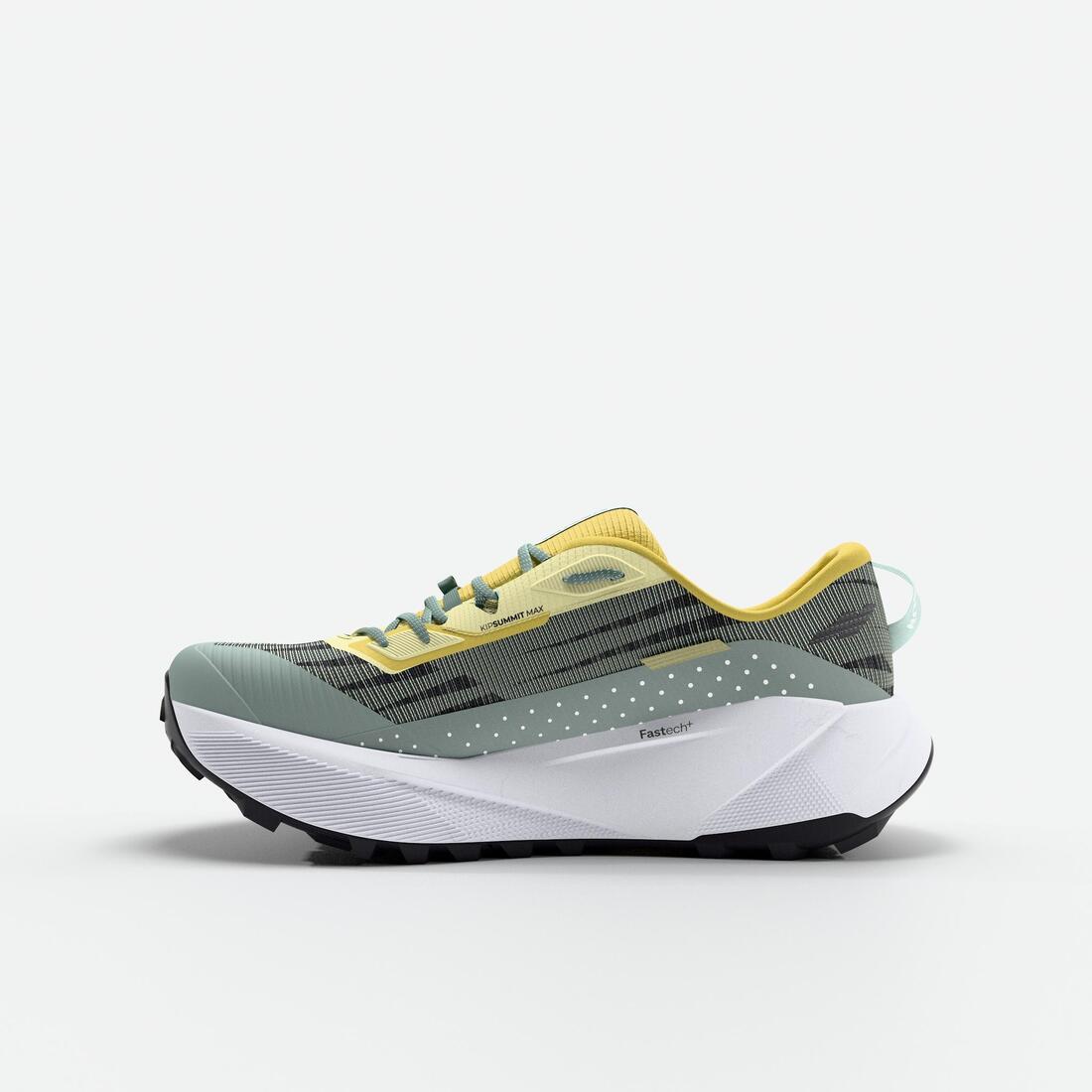 Chaussures de running trail femme, Kiprun kipsummit max gris et