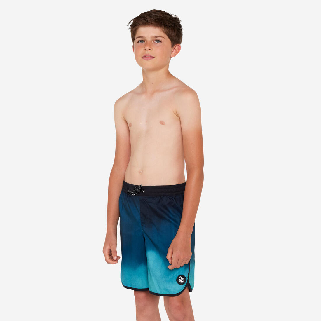 SHORT DE BAIN 500 BLEU CAMO