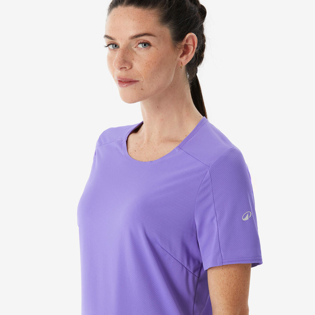 T-shirt de randonnée manches courtes femme, MH500