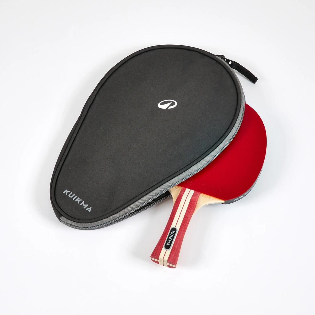 Housse de raquette de tennis de table TTC 100 noir gris