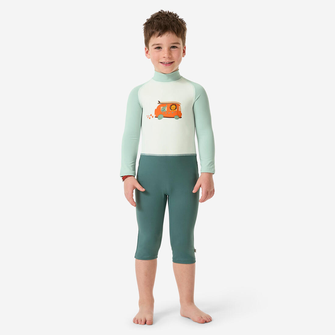 Combinaison de natation anti uv bébé / enfant manches longues imprimé