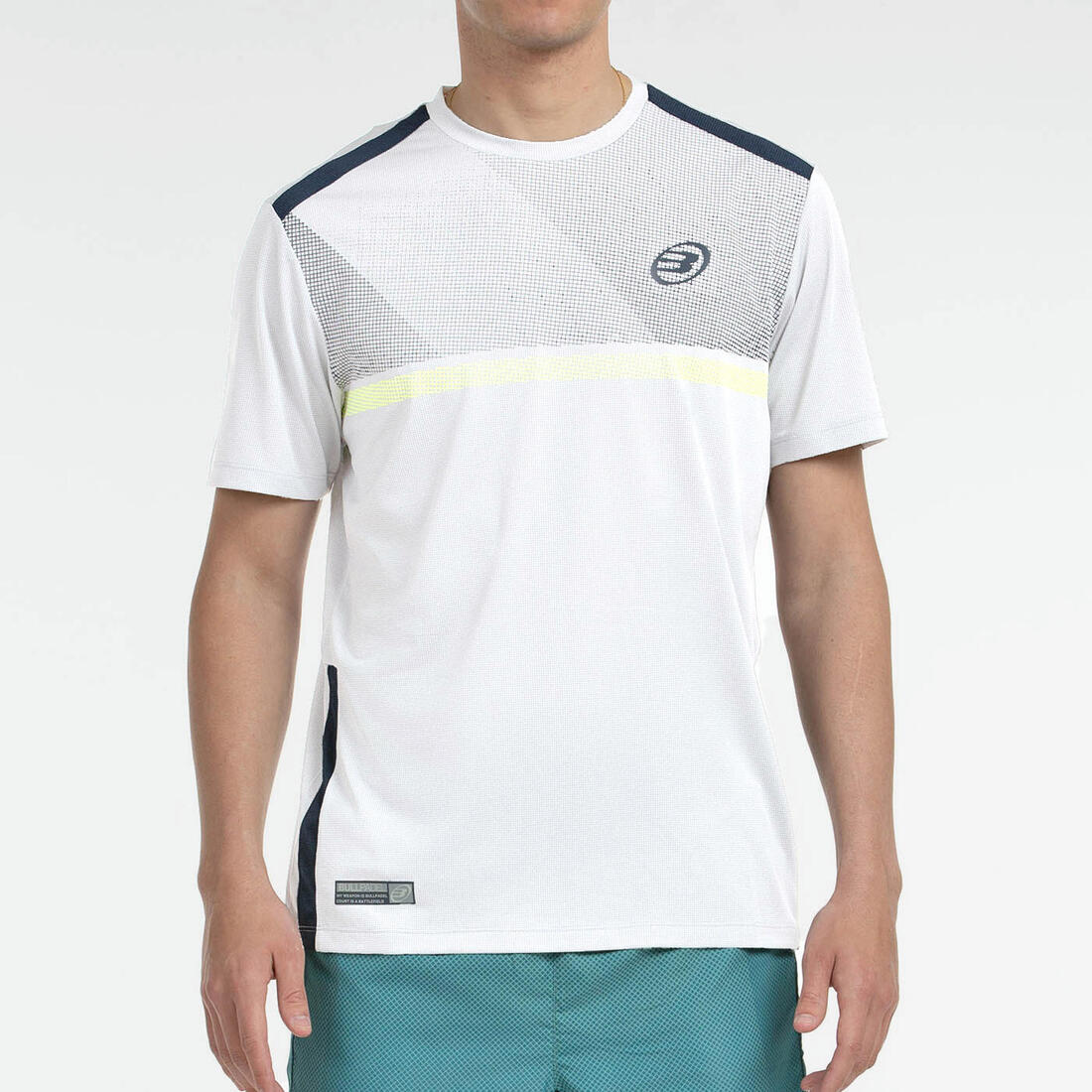 T-shirt padel manches courtes - Bullpadel Bilao Blanc