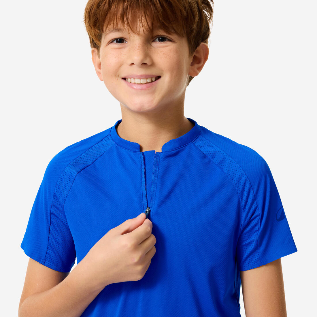 T shirt de randonnée enfant mh550 bleu 7-15 ans