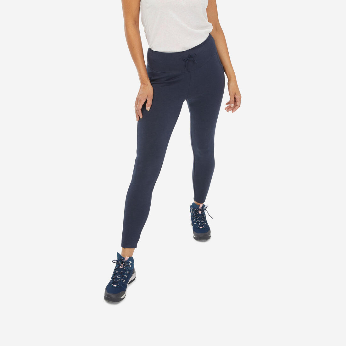 Legging de randonnée femme, NH100 – bleu fonce