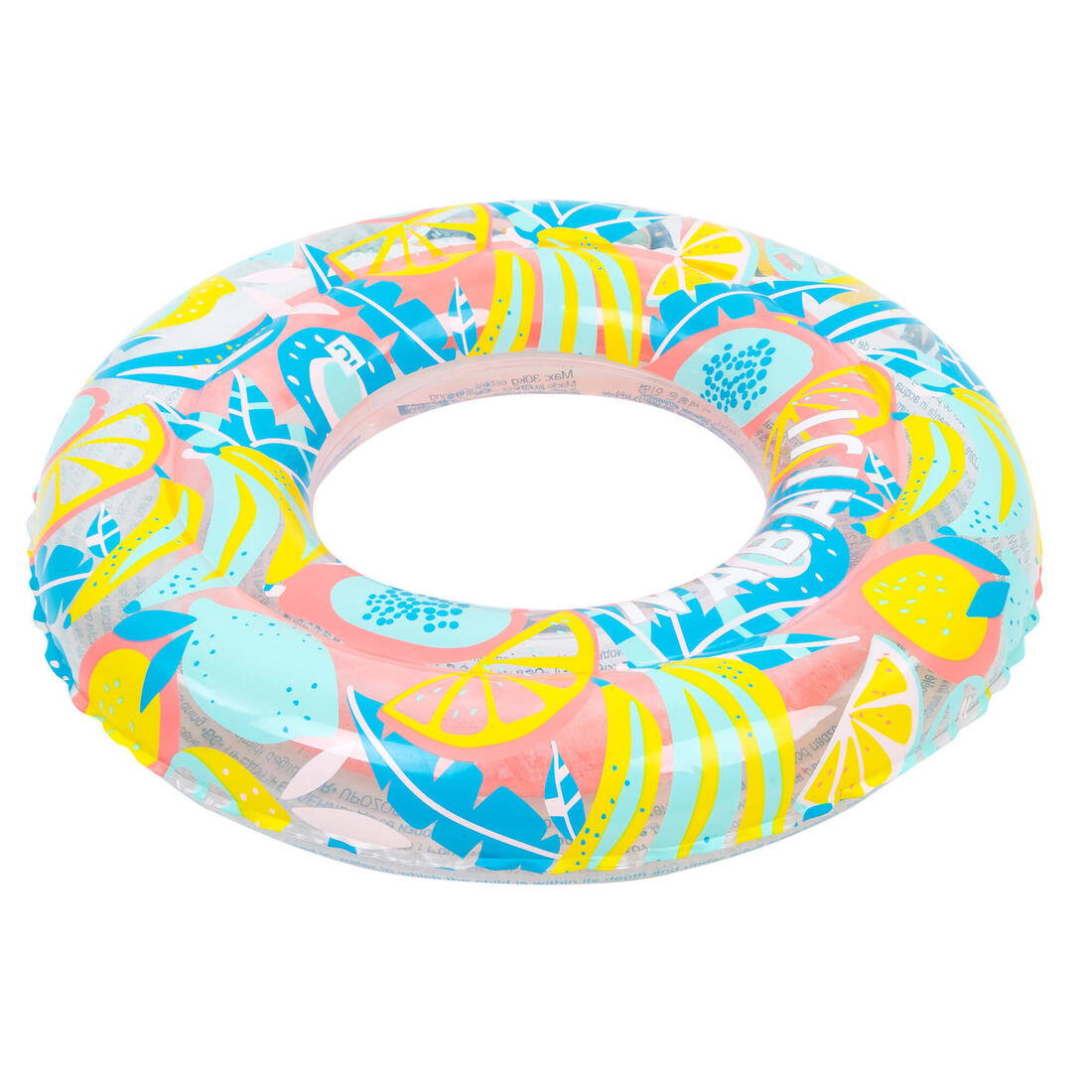 Bouée piscine gonflable 51 cm vert imprimé "PANDAS" pour enfant 3-6 ans