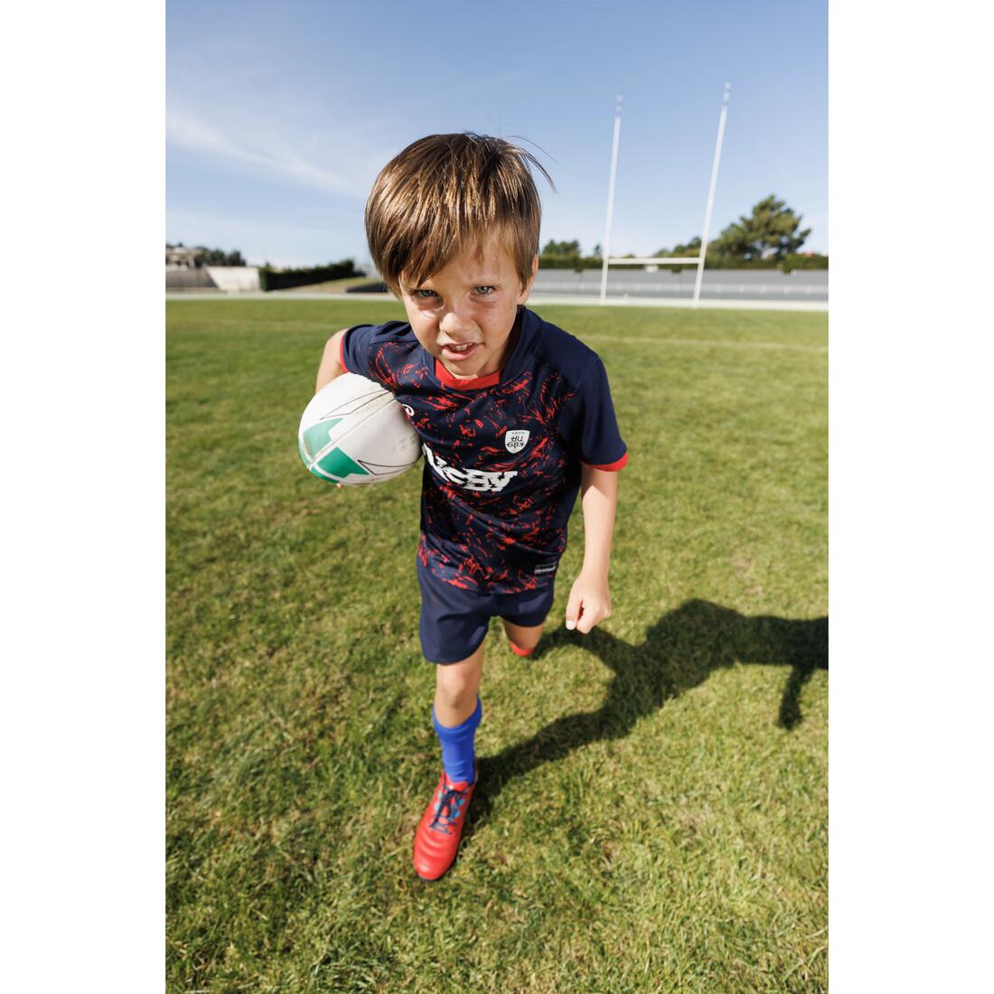Maillot manches courtes de rugby enfant - r100