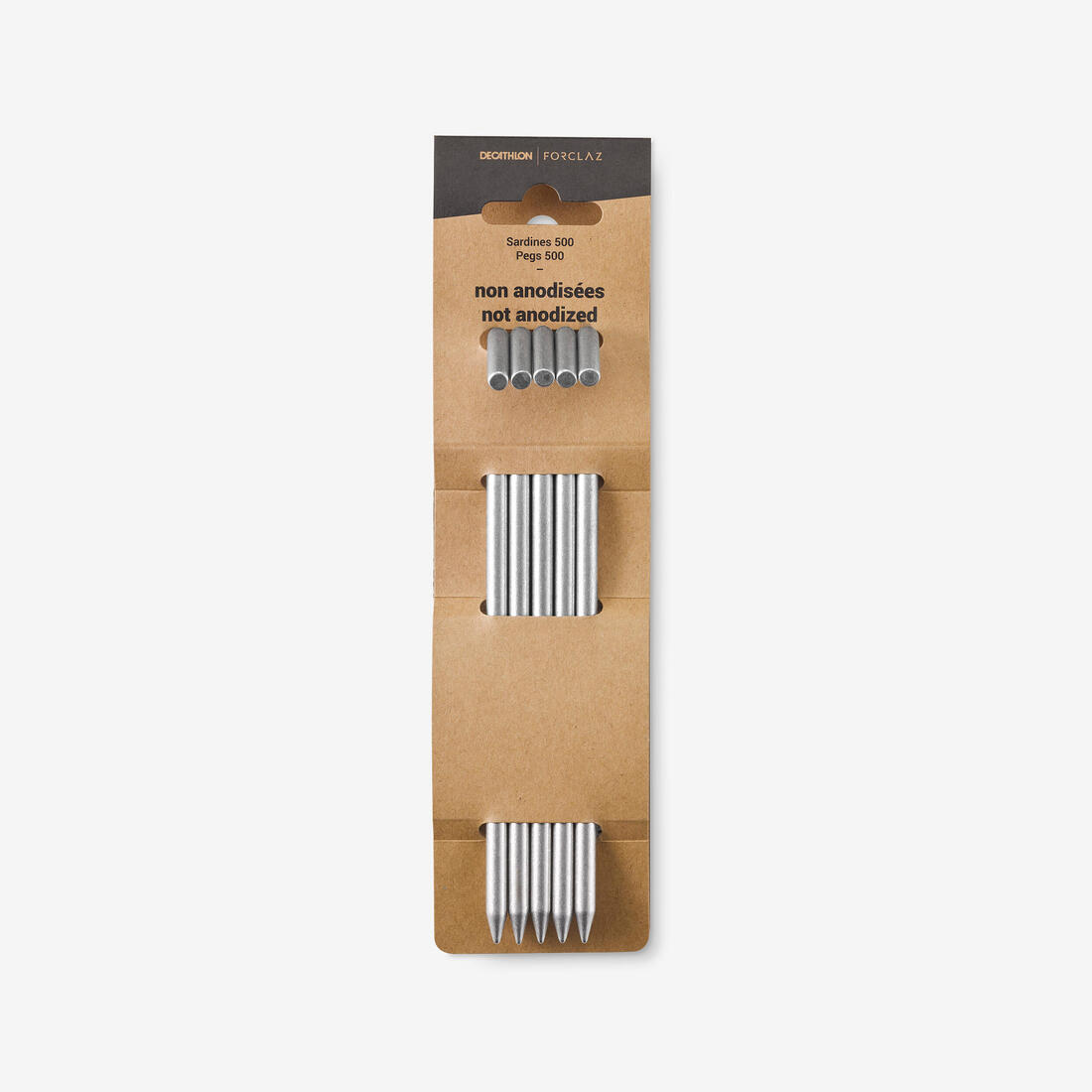 Piquets alu non-anodisés - mt500 - 15 g (x5)