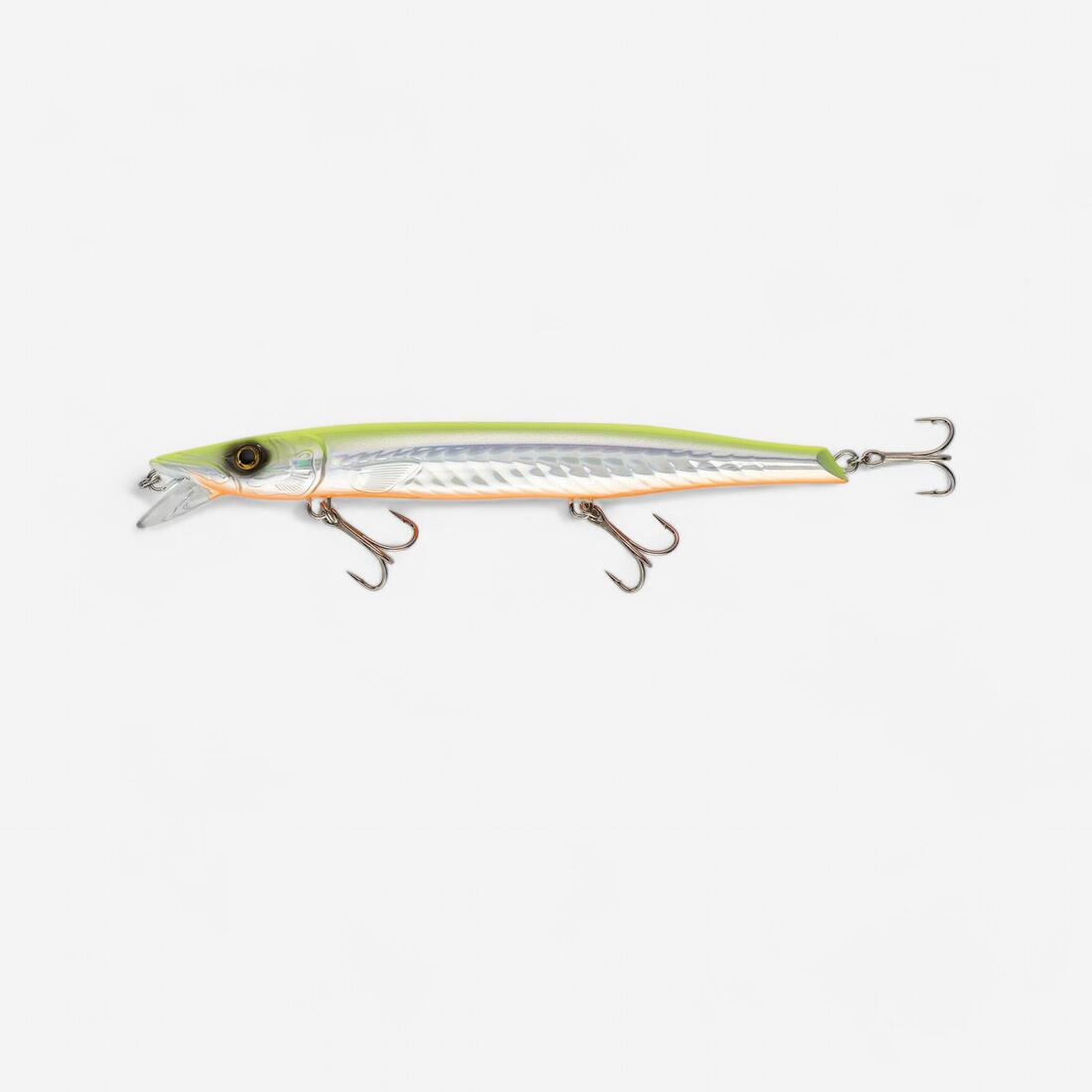 Jerkbait pêche au leurre en mer JERKUDA 170SP Blanc fluo