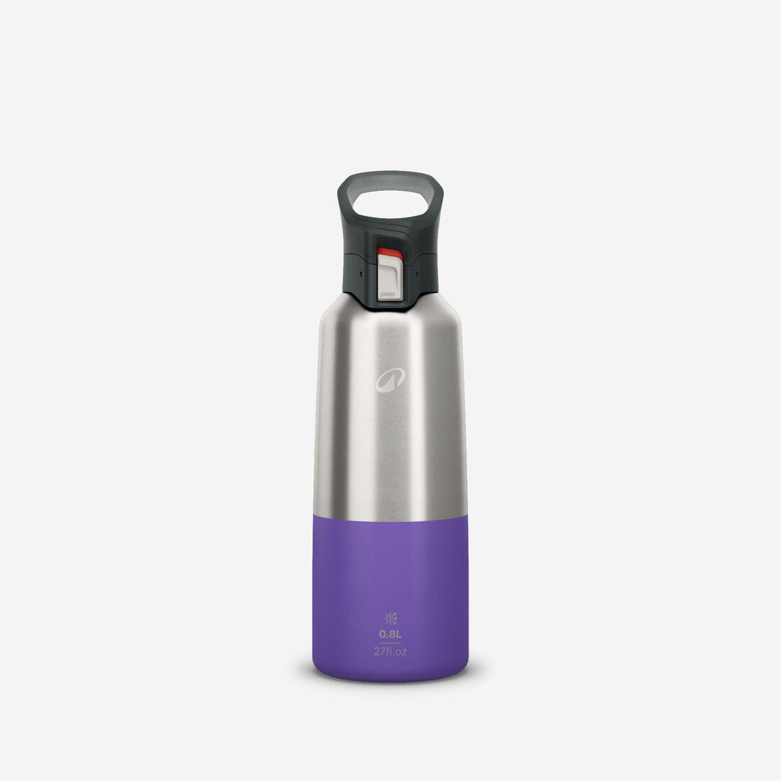 Gourde 900 isotherme inox 0,8L bouchon à ouverture rapide pour la randonnée