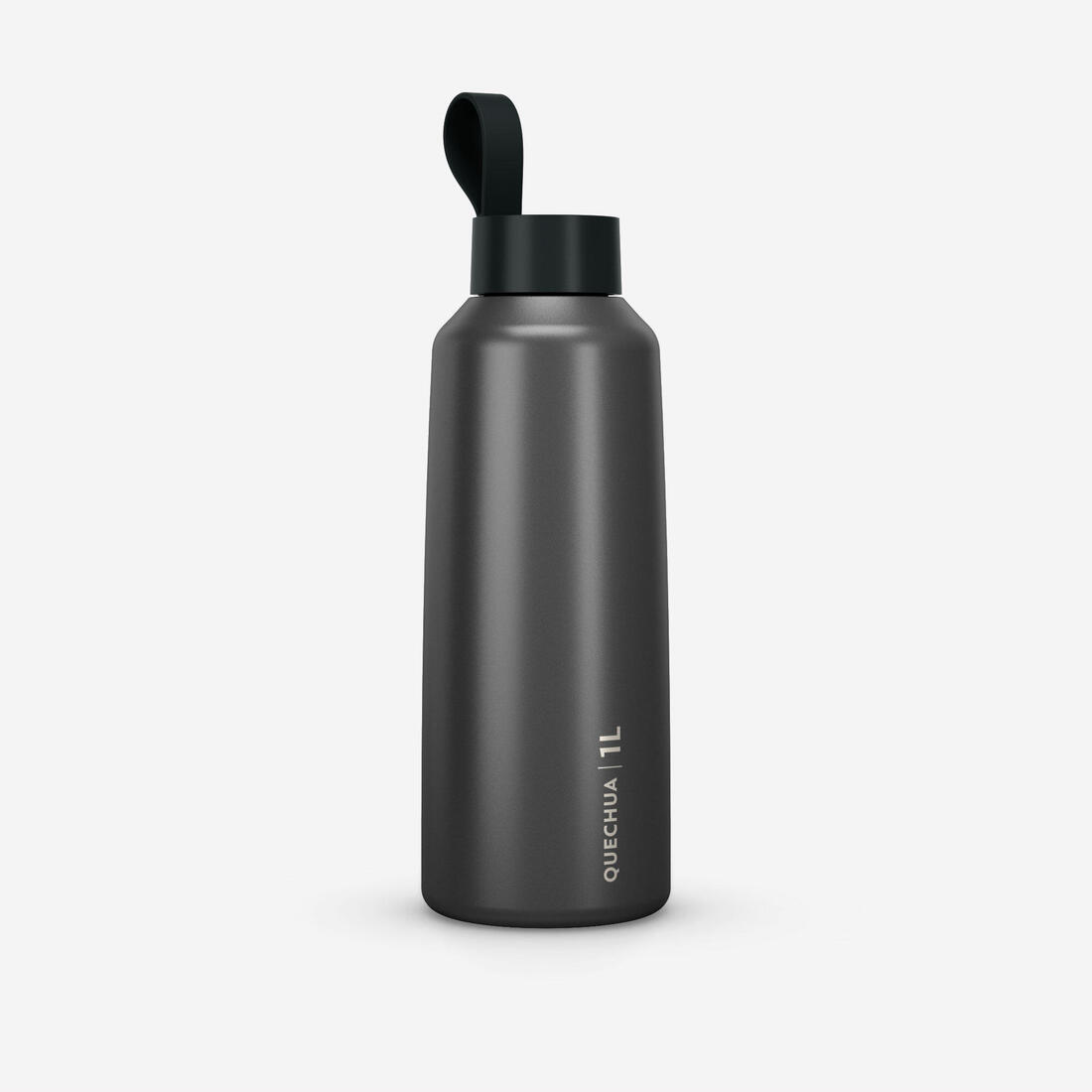 Gourde inox 1L avec bouchon à vis, composée à 75% d'acier recyclé