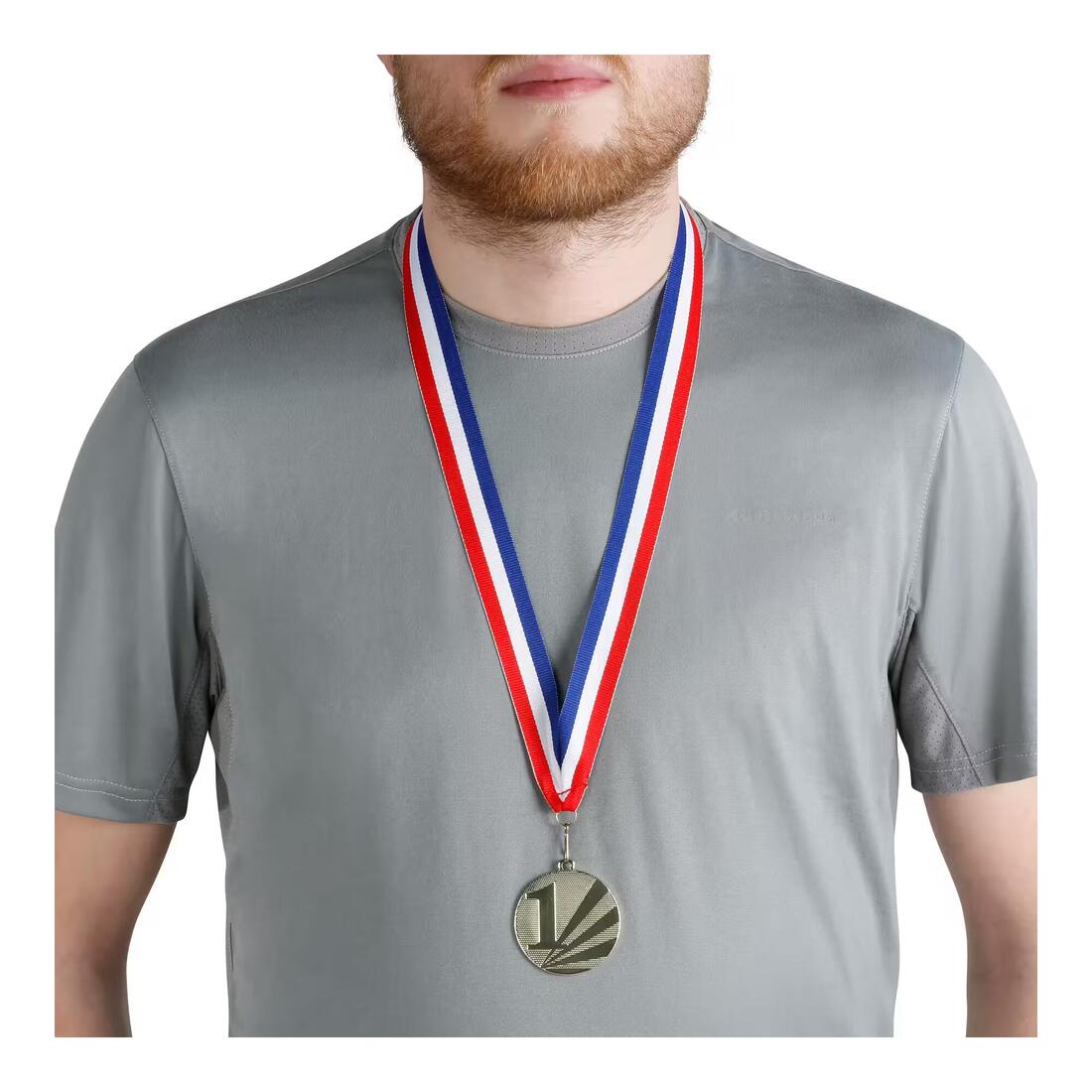 ruban médaille bleu blanc rouge médaille trophée des champions