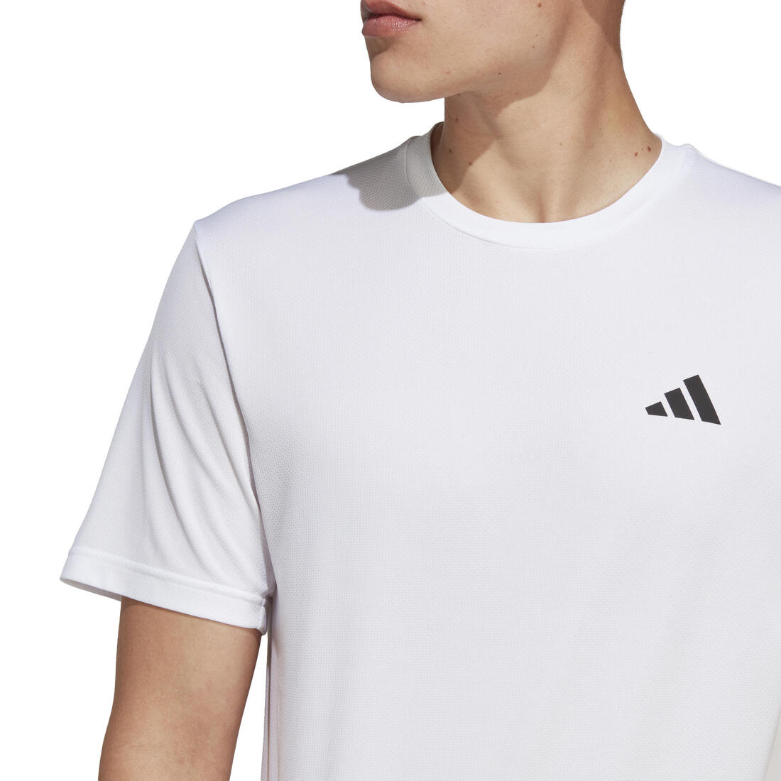 T-SHIRT DE FITNESS CARDIO ADIDAS HOMME BLANC