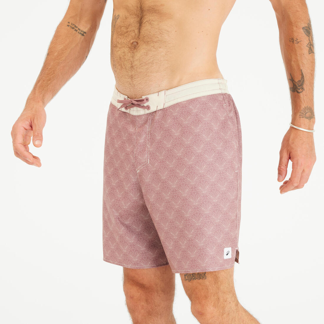 Boardshort surf short de bain mi-long 18'' homme, 100 Supagirl