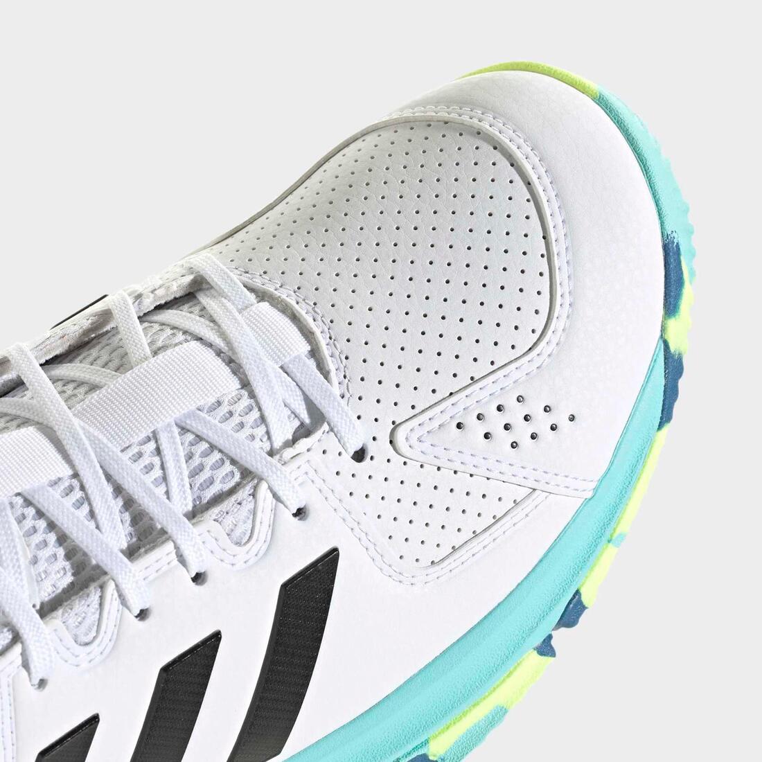 Chaussuresde handball Adulte - adidas Court Flight blanc/jaune/bleu