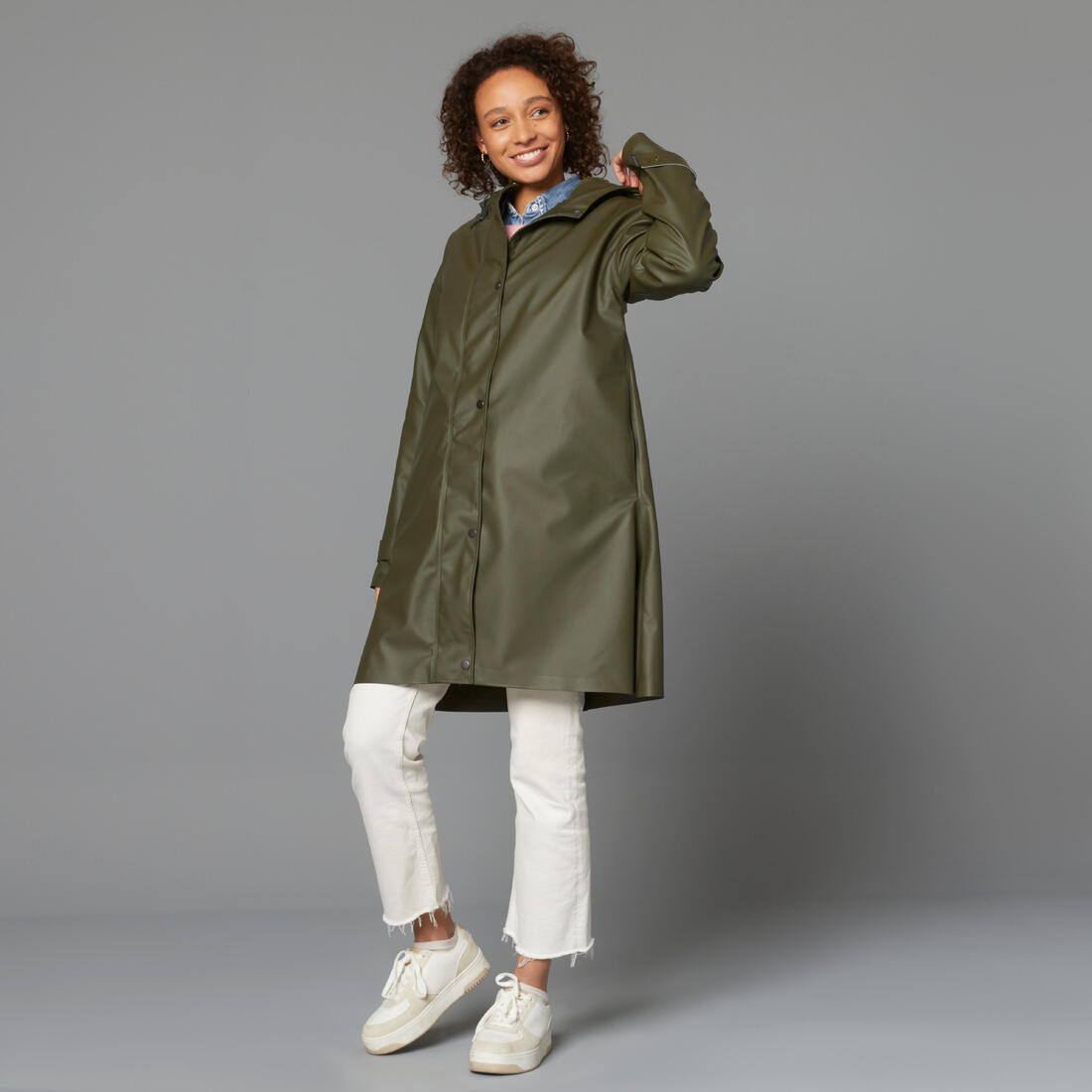 Parka imperméable vélo ville unisexe