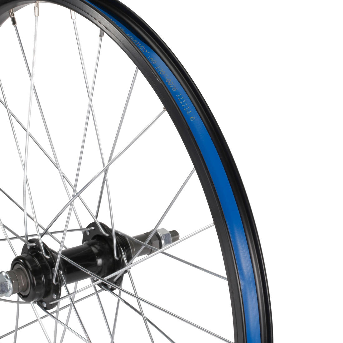 Roue vélo enfant 20 pouces arrière roue libre noir