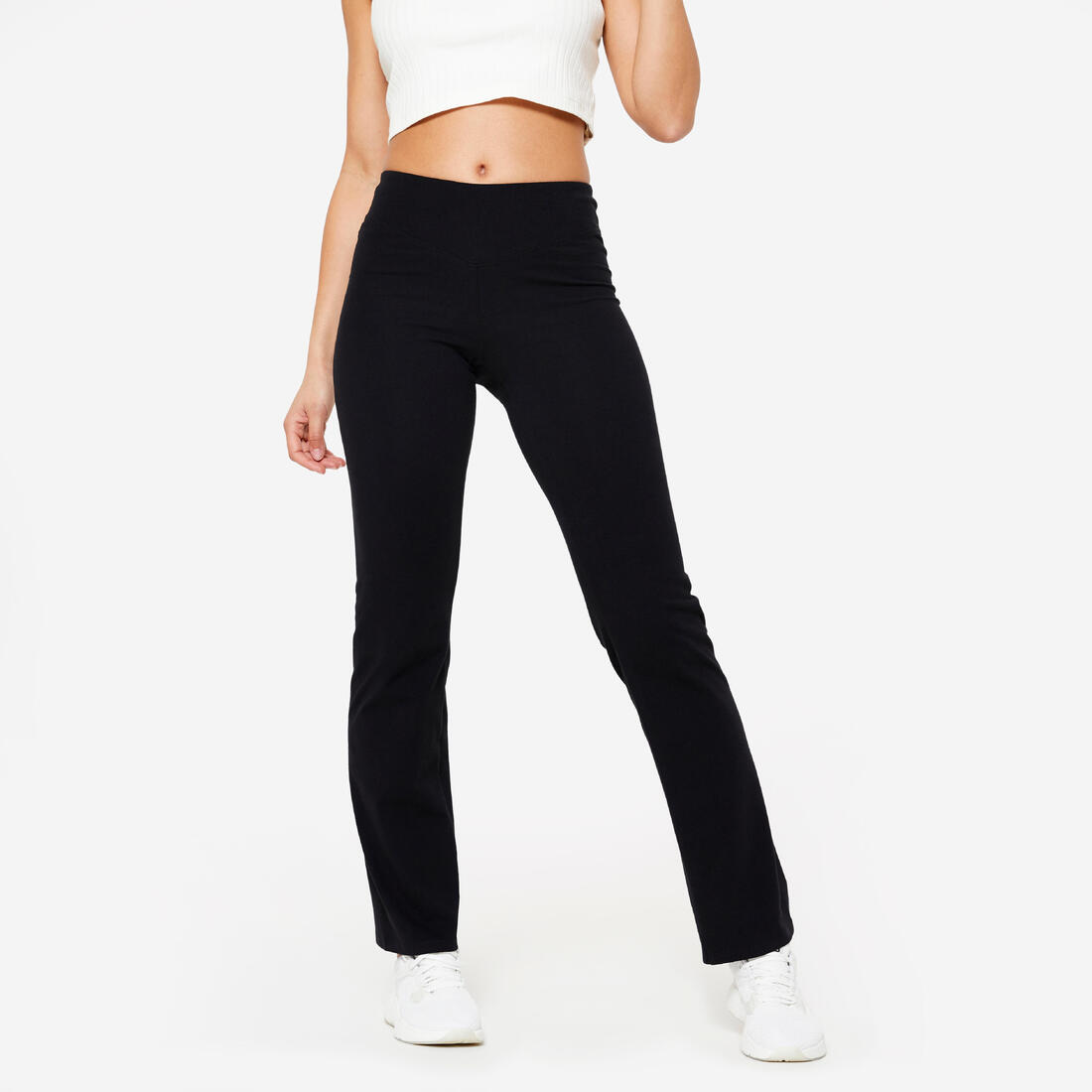 Legging de fitness évasé en coton femme