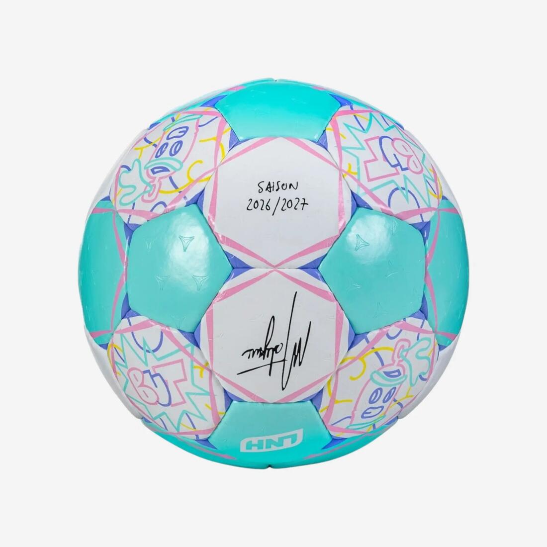 Ballon de handball taille 1 - Ballon officiel LNH 26/27 bleu et