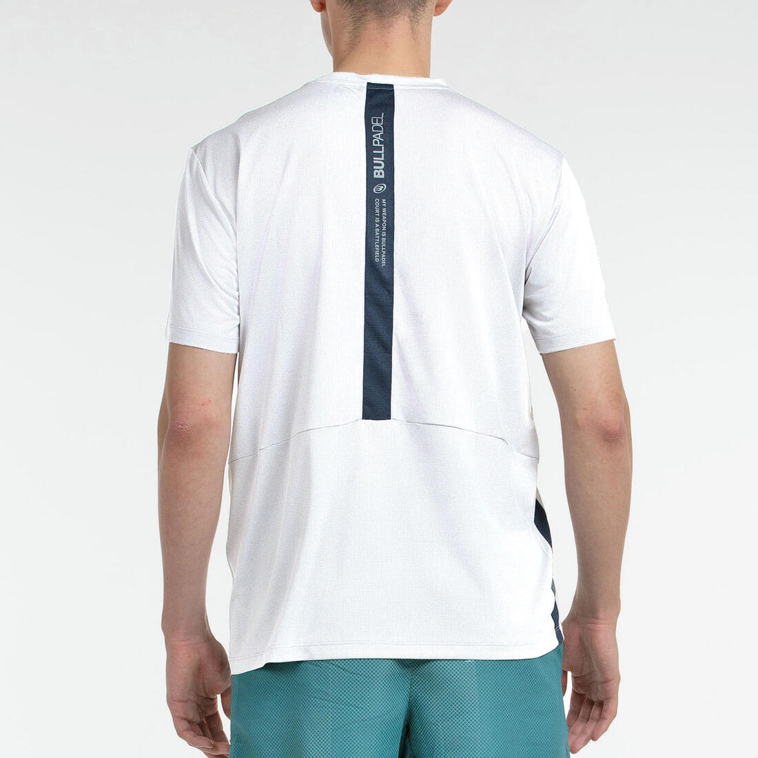 T-shirt padel manches courtes - Bullpadel Bilao Blanc
