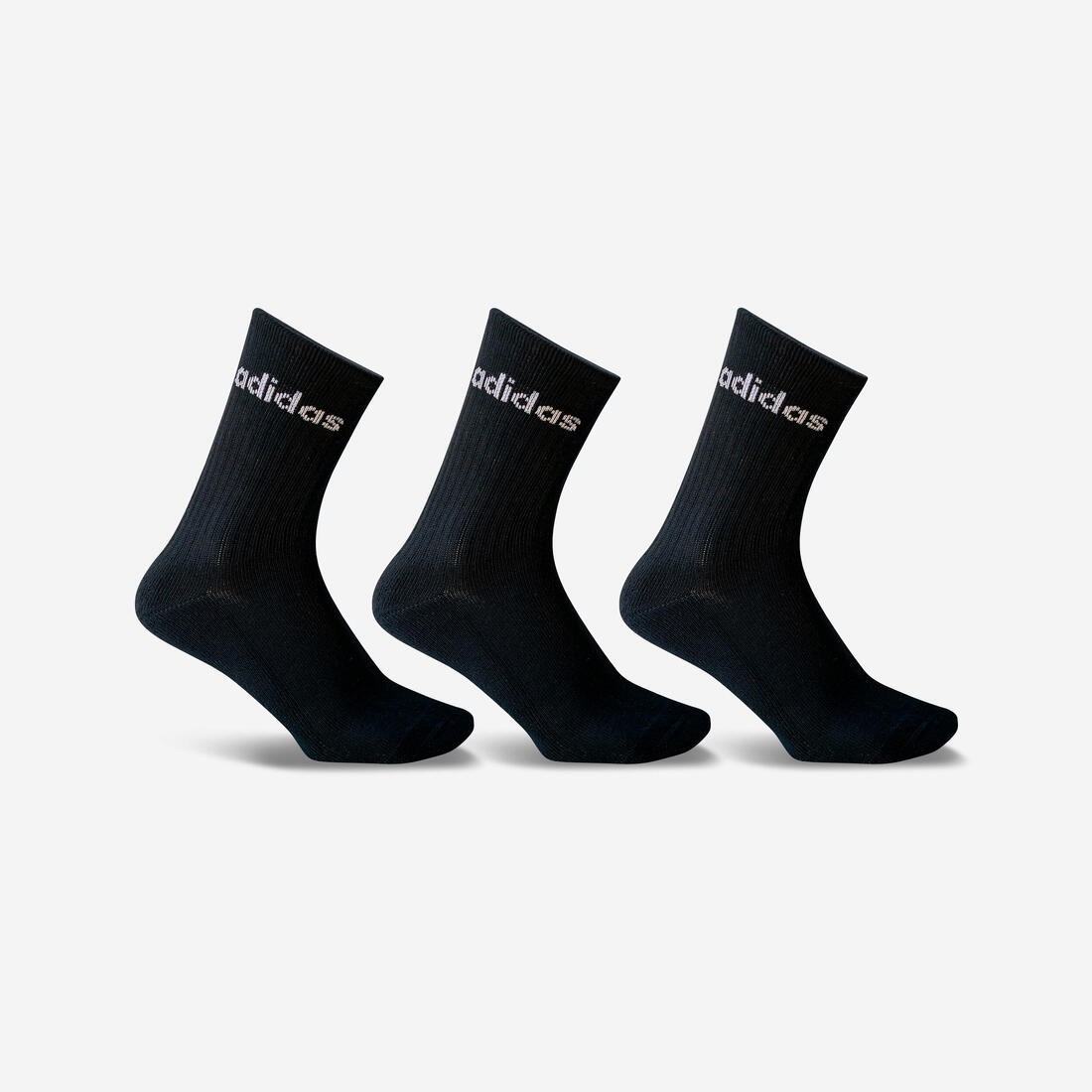 CHAUSSETTES DE SPORT HAUTES ADIDAS NOIR LOT DE 3 – Default