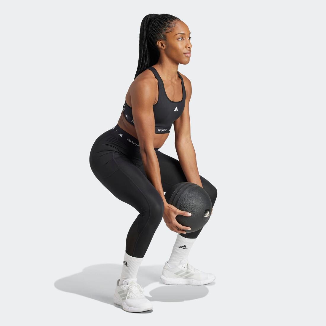 Brassière de fitness pour femme, noire