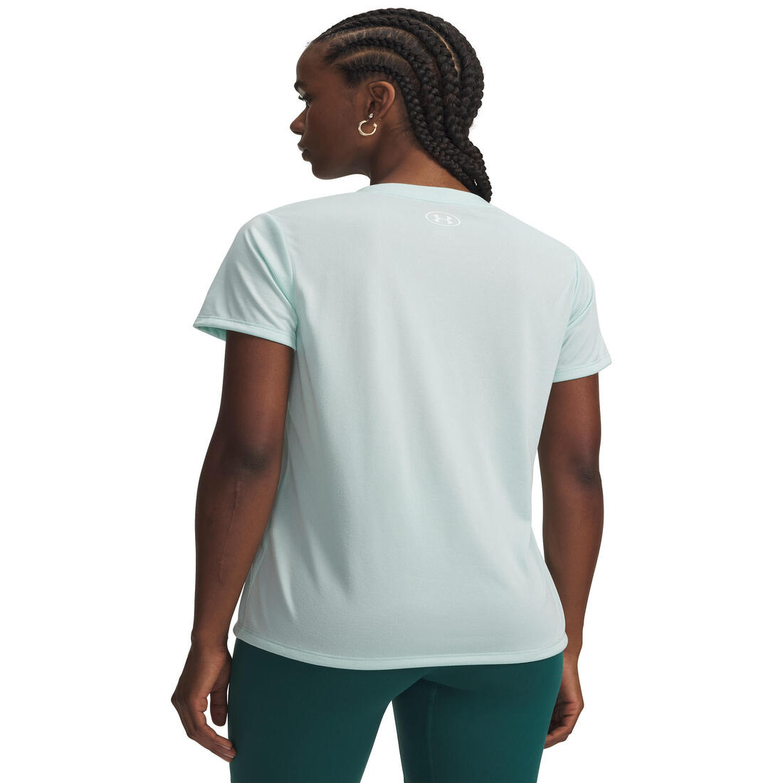 T-shirt de fitness, à manches courtes col V femme