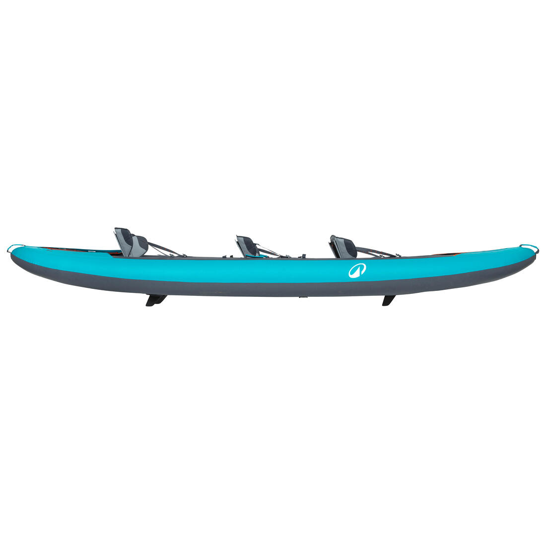 Canoë kayak gonflable 2/3 places - Tribord 100+ Bleu