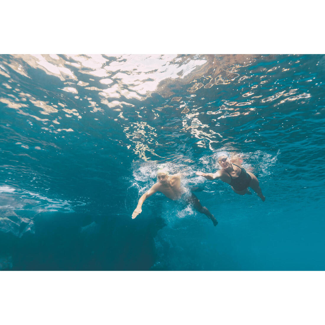 Bouée de nage en eau libre avec compartiment intérieur et filet - OWS500 orange