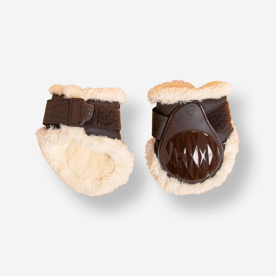 PROTEGE-BOULETS CHEVAL MOUTON SYNTHETIQUE NOIR 500 X2 – marron wengé