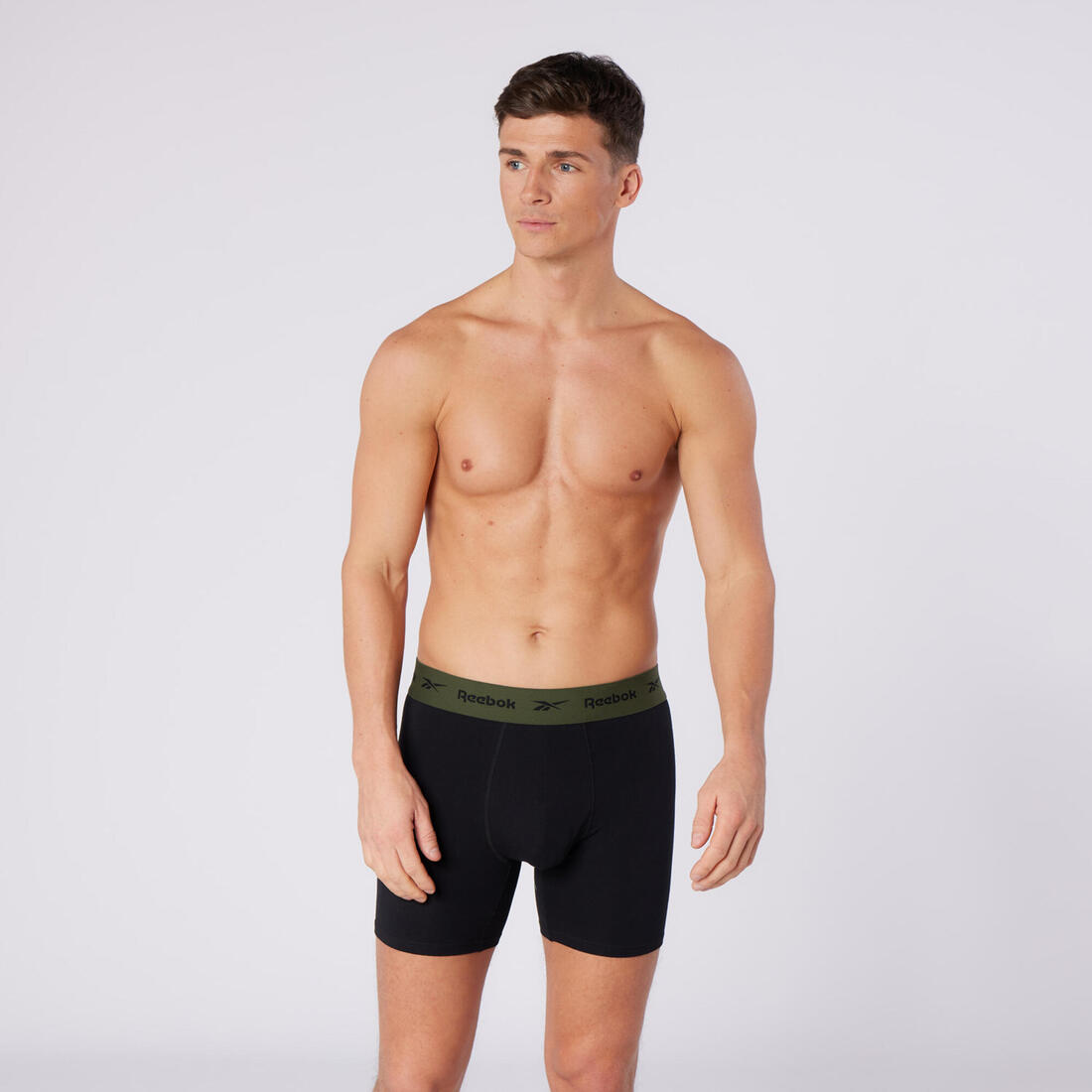 Caleçons en coton homme, noir, lot de 4
