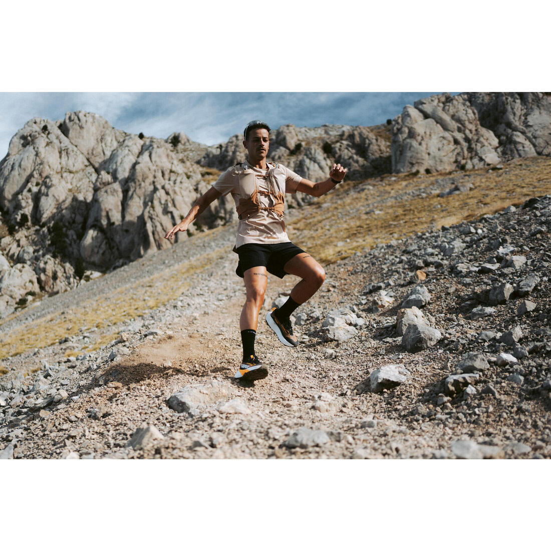 Short 2en1 de running trail longue distance homme - kiprun run ultra 900