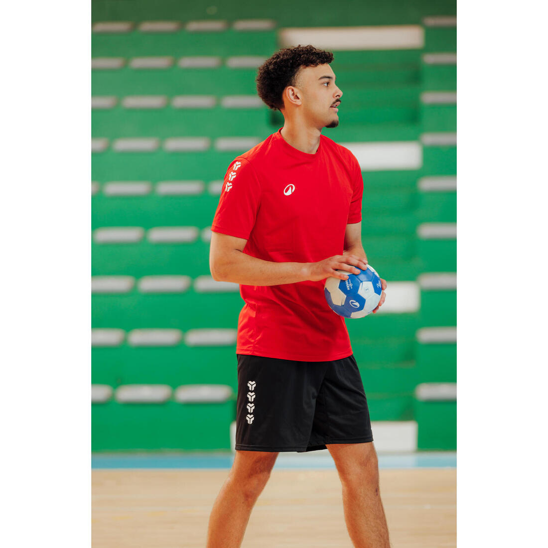 Ballon de handball sans résine taille 3 - Waxfree V2 bleu / blanc