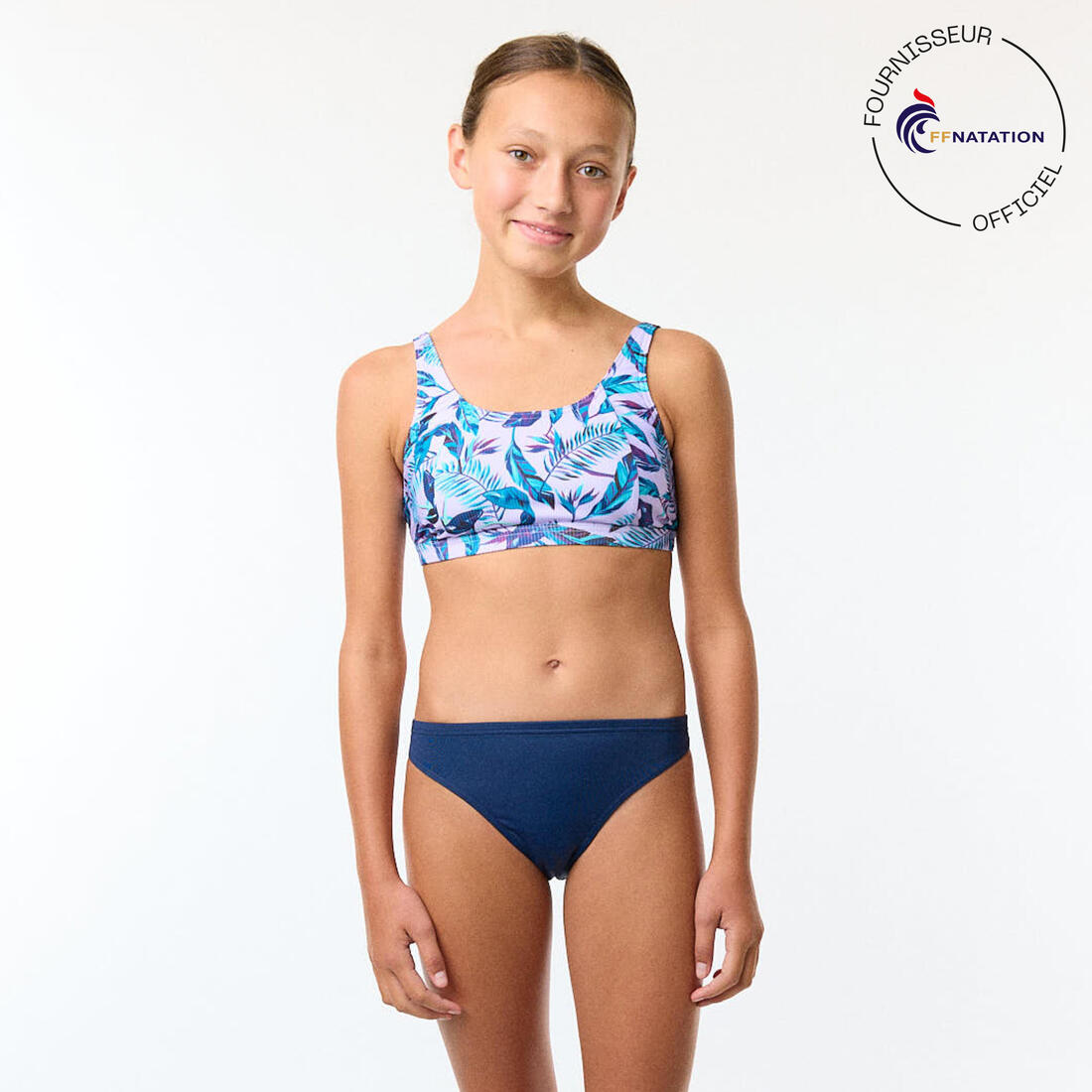 Culotte de bain menstruelle étanche, absorption 2 tampons Ado - SMOON bleu