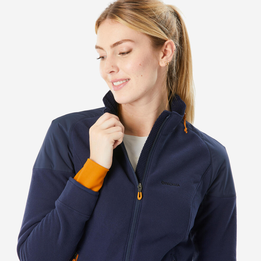 Polaire de randonnée chaude femme, MH500 Mountain