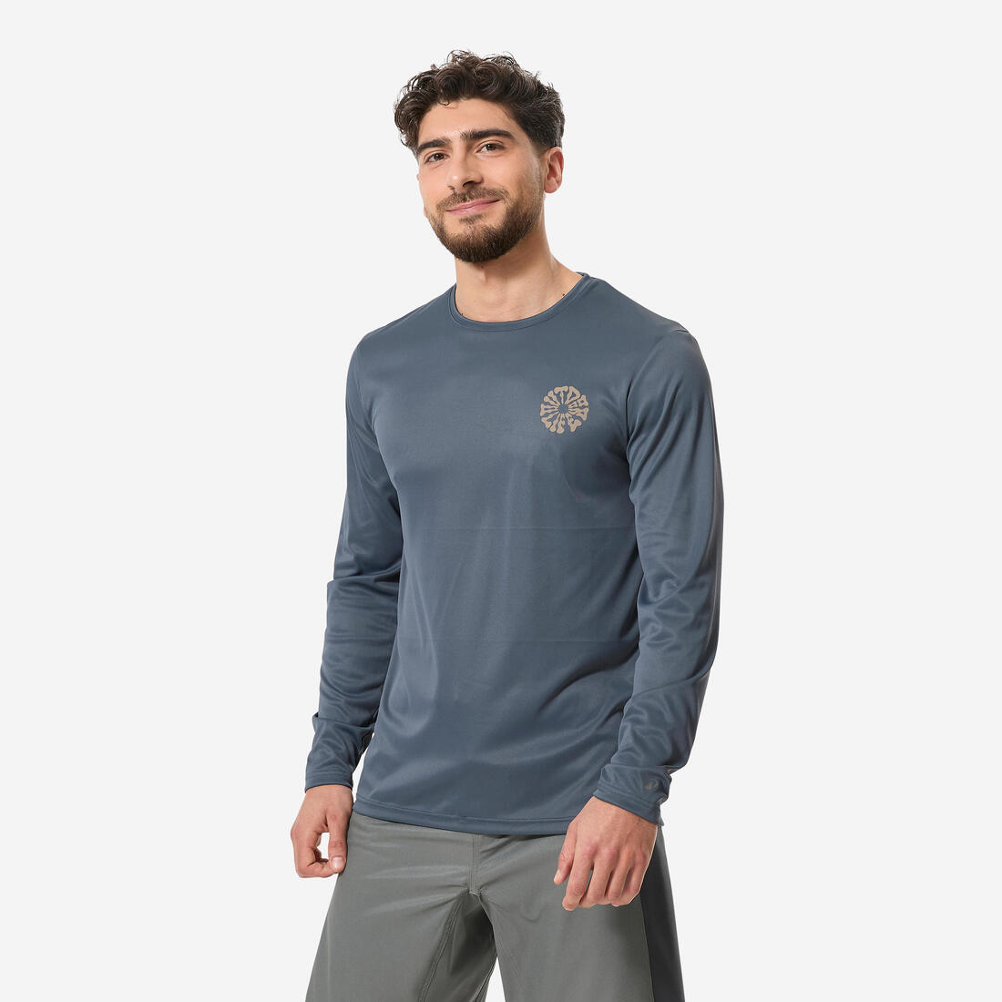 tee shirt de surf manches longues UPF50+ homme - flower