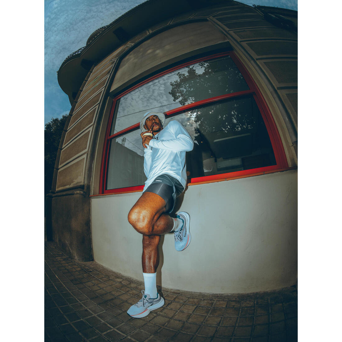 Short 2 en 1 de running Homme, Kiprun Run 500 Confort